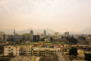 Kabul city showing aggressive construction going on around the cities