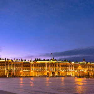 Hermitage at dusk