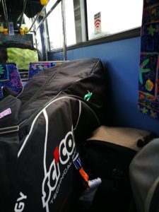 bicycle bag in bus