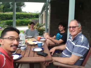 gentlemen having tea time