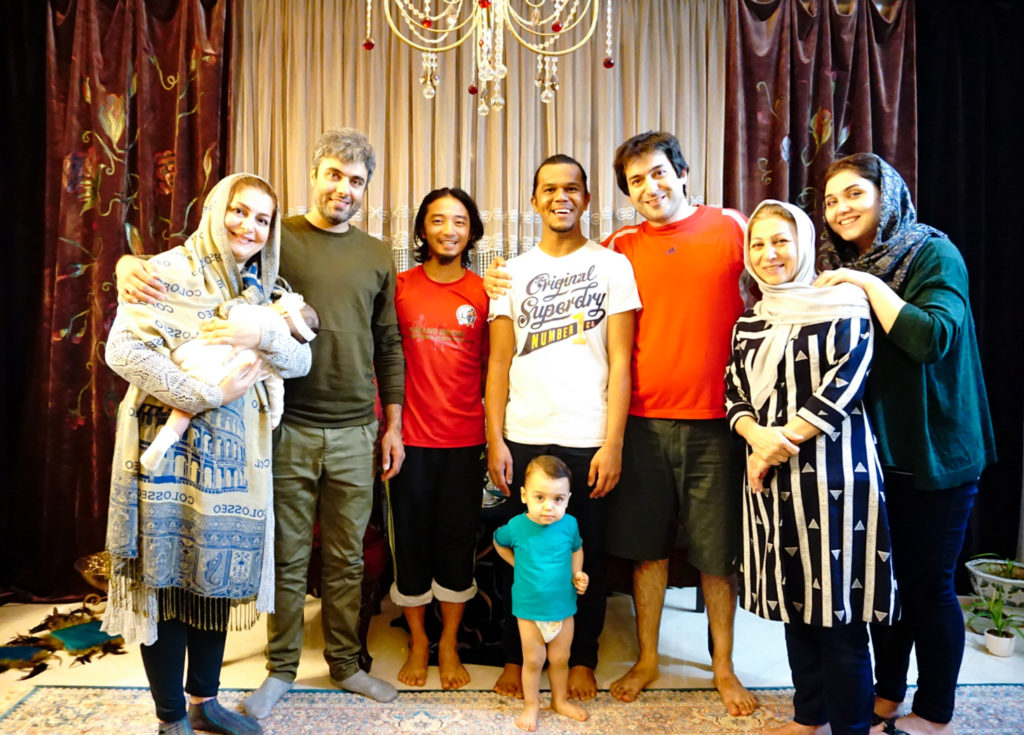 Family in Mashhad who hosted us for few days with the best iranian hospitality