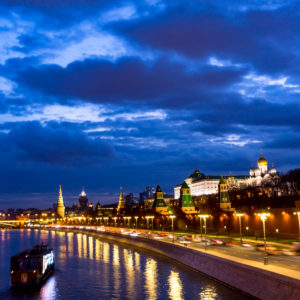 Moskva river, featuring Moscow Kremlin